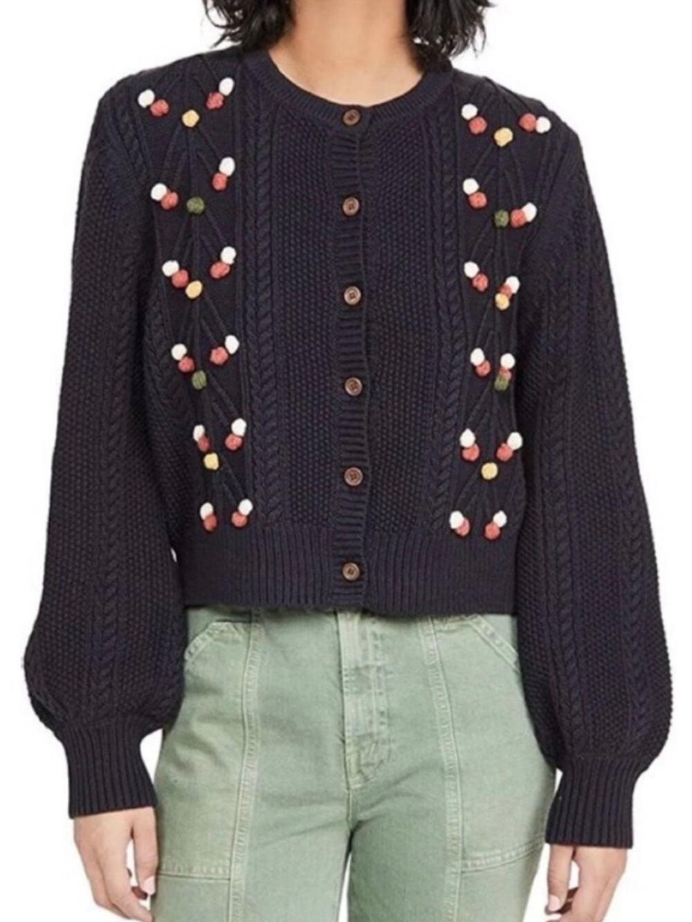 The GREAT. Frond Cardigan Sweater